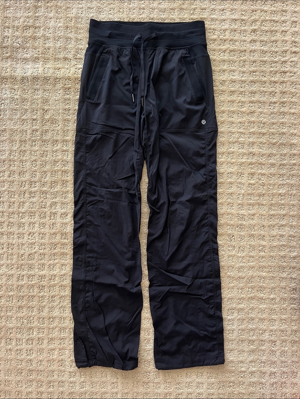 lululemon athletica Black Track Pants with Drawstring